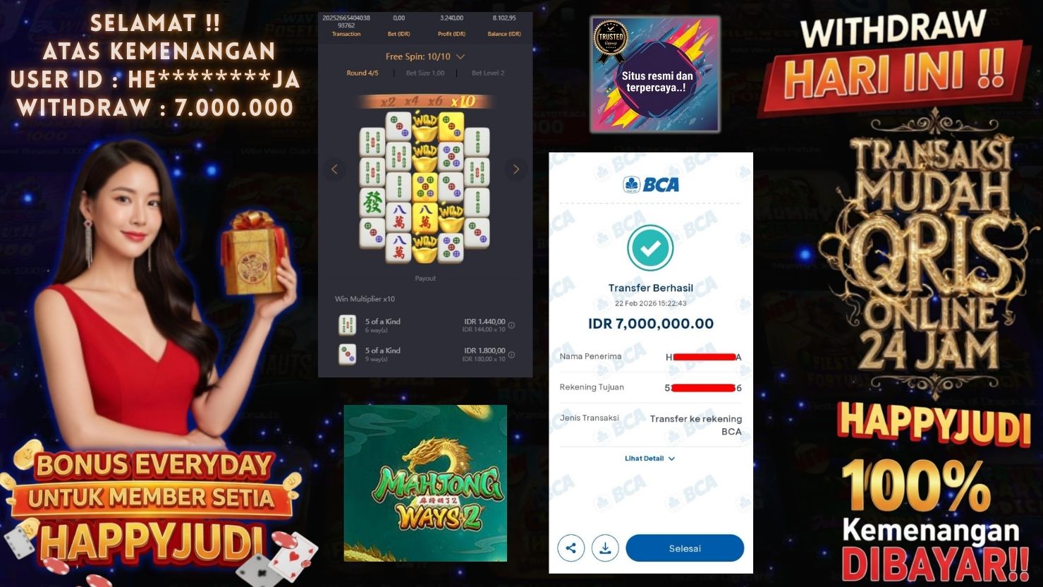 HAPPYJUDI JACKPOT SLOT MAHJONG WAYS 2